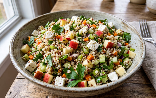 Quinoa Salad with Apples and Ricotta Salata