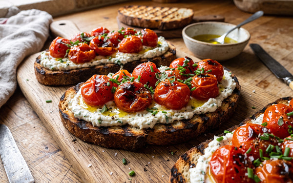 Roasted Cherry Tomato Bruschetta