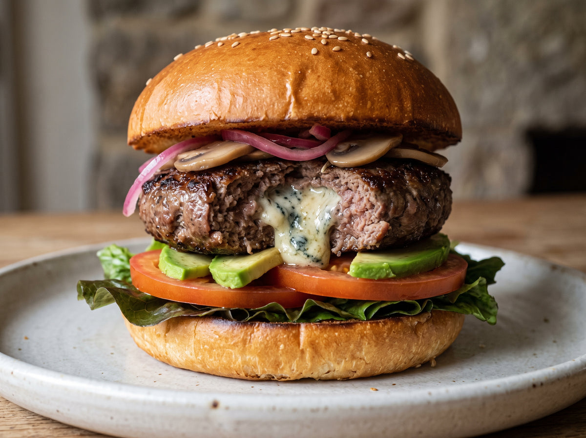 Blue Cheese Stuffed Burger