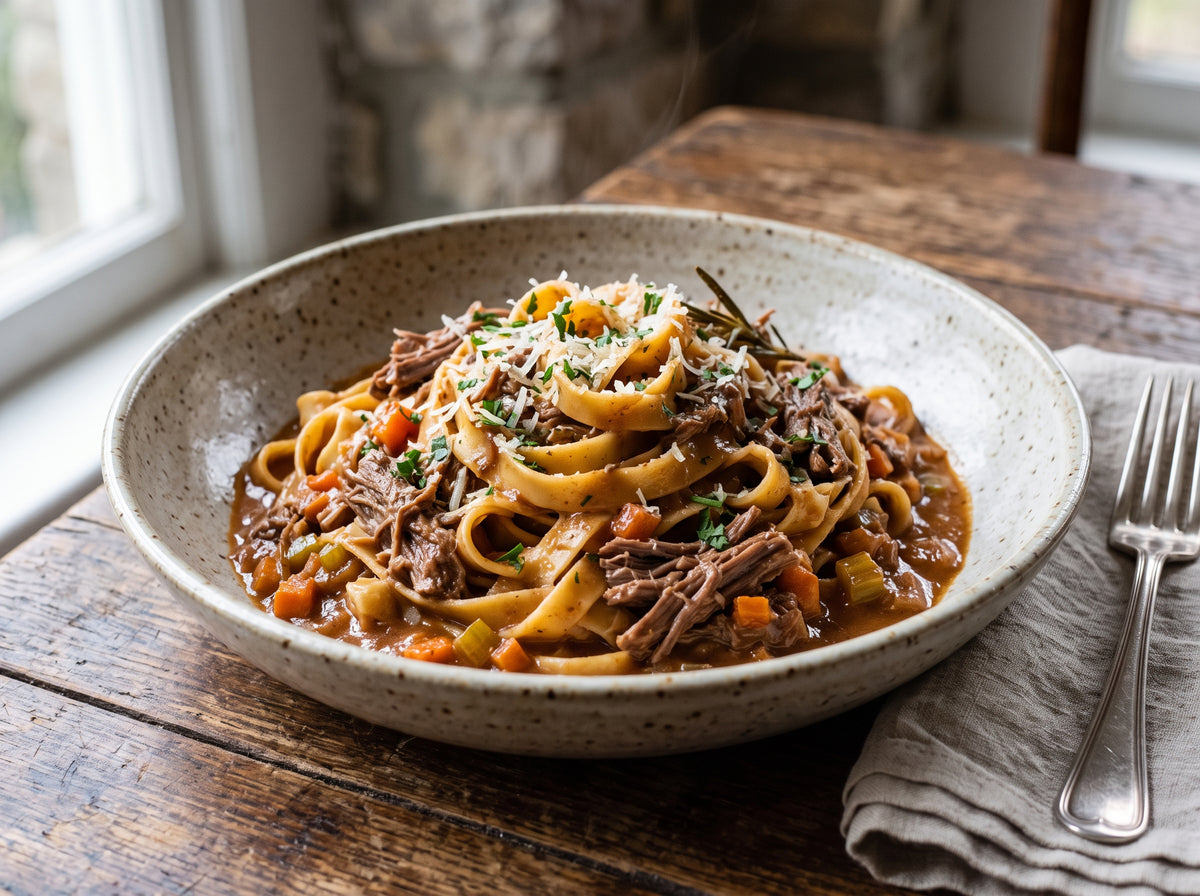 Braised Beef Shank Fettuccine