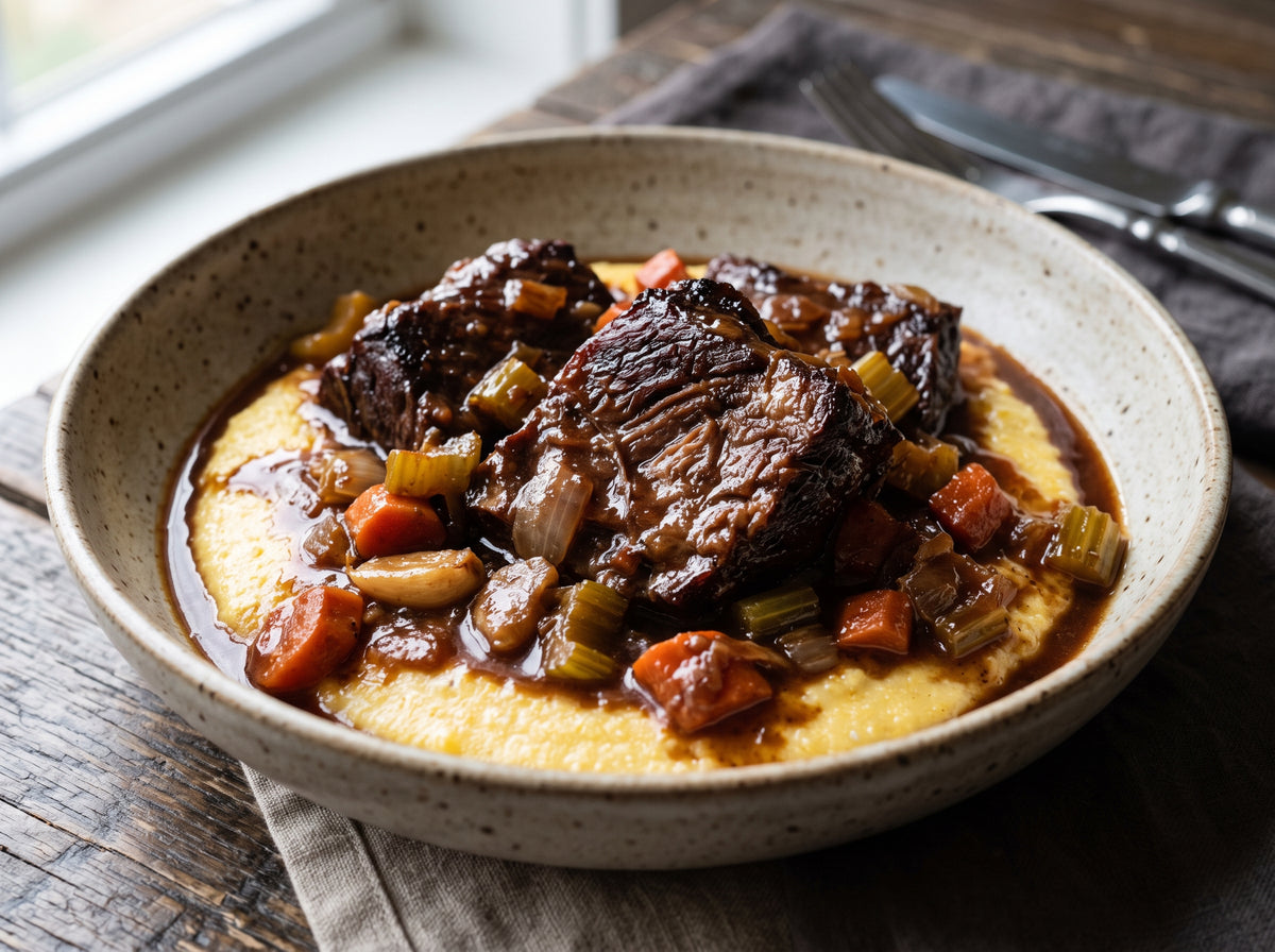 Braised Short Ribs With Red Wine (Boneless)