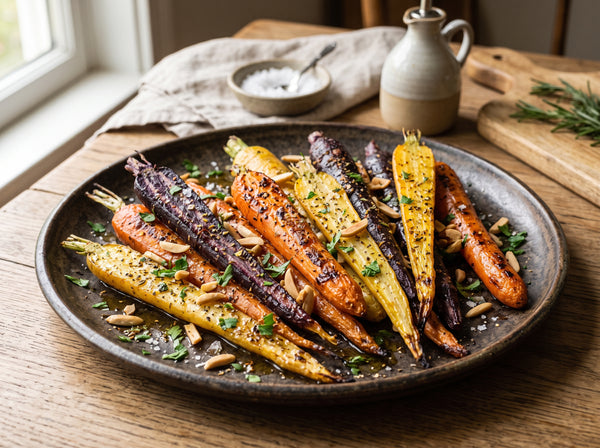 Roasted Rainbow Carrots