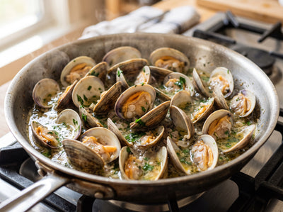 Steamed Clams with French Made Easy & Wine